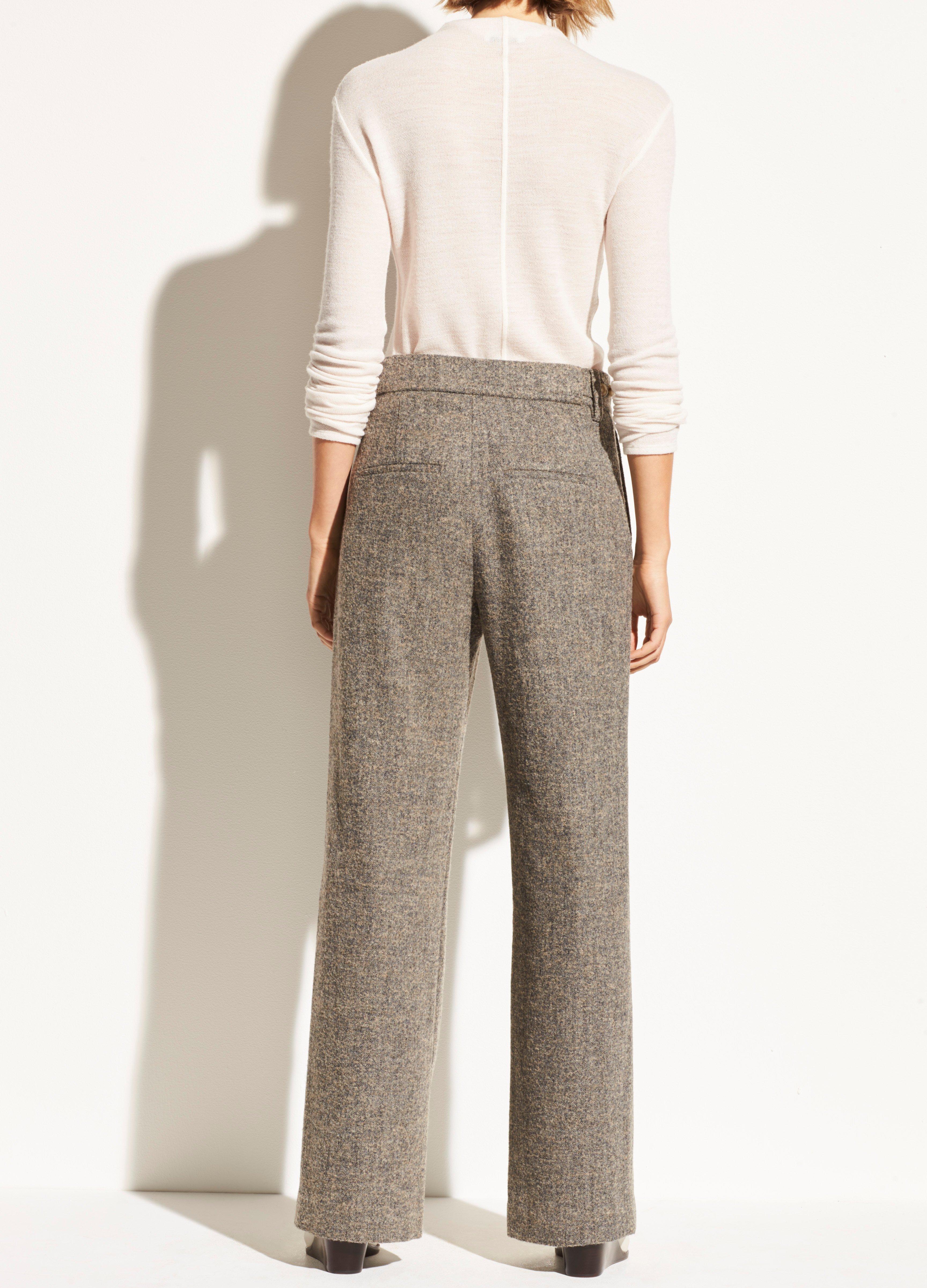 Pebble Texture Wool Wide Leg Pant image number 3