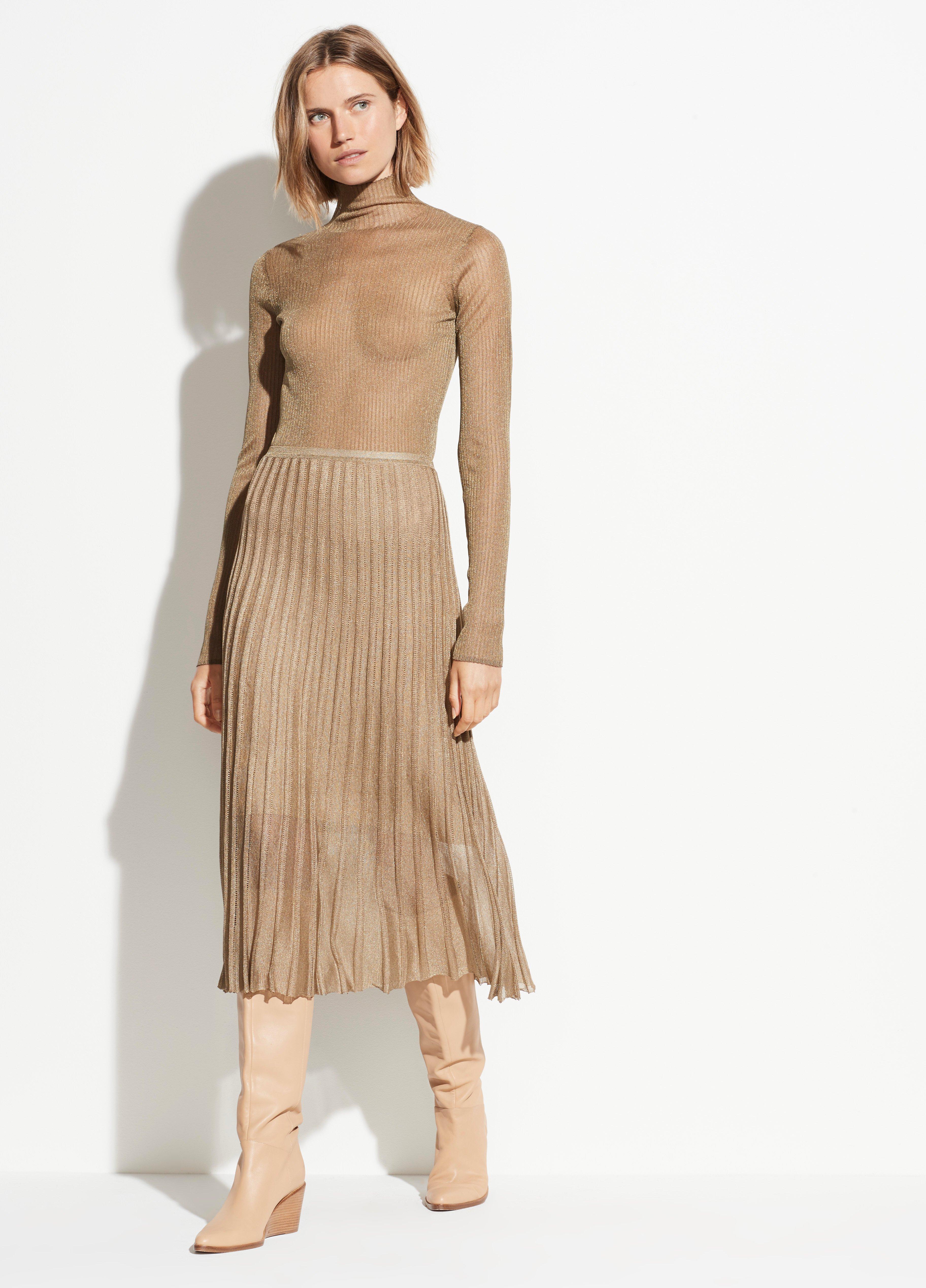 Metallic Pleated Skirt image number 0
