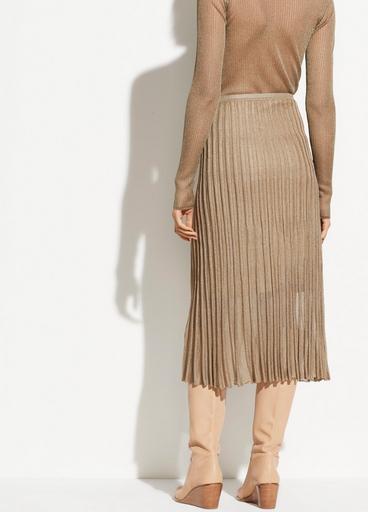 Metallic Pleated Skirt image number 3