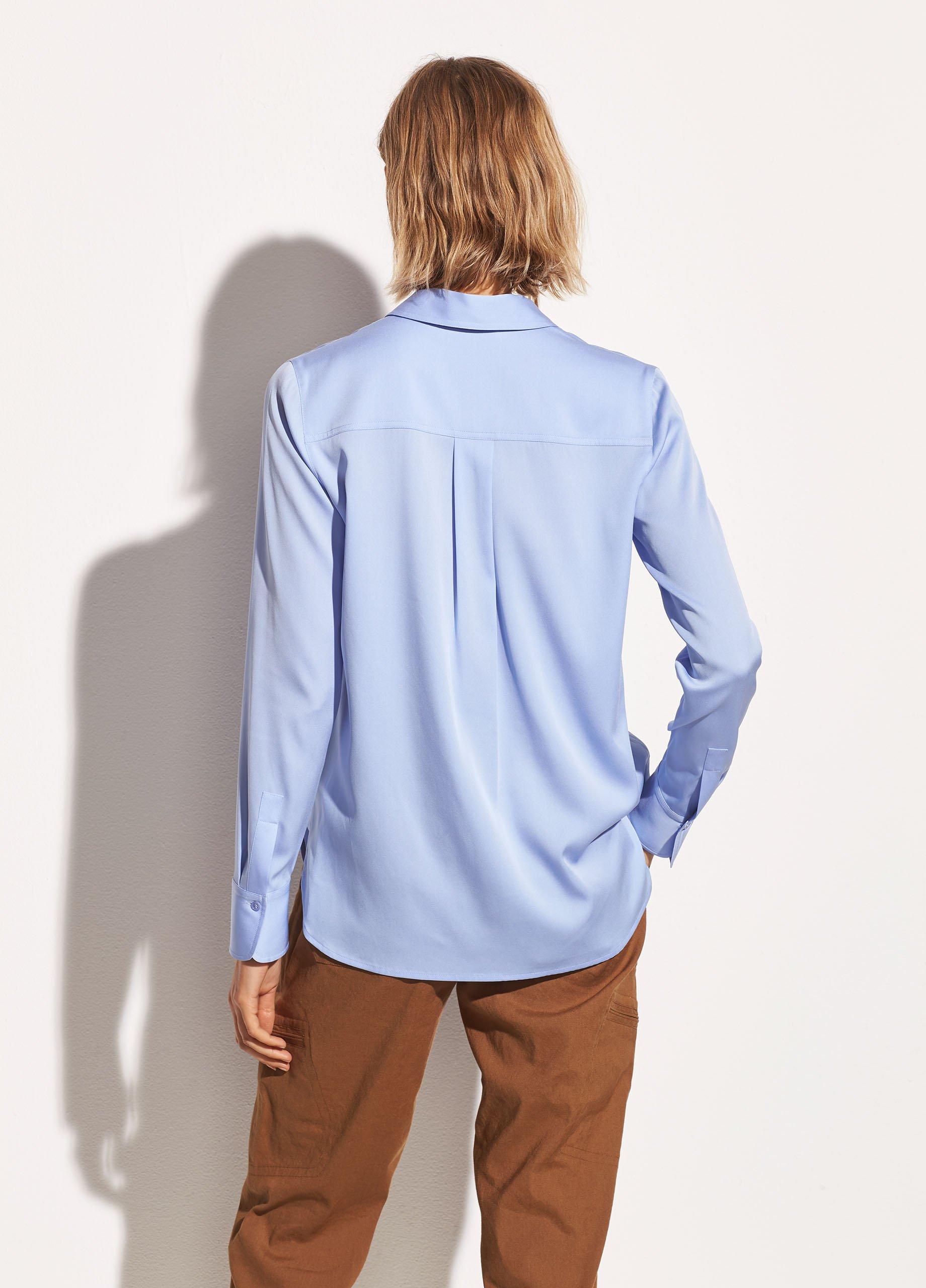 Stretch Silk Slim Fit Blouse image number 3