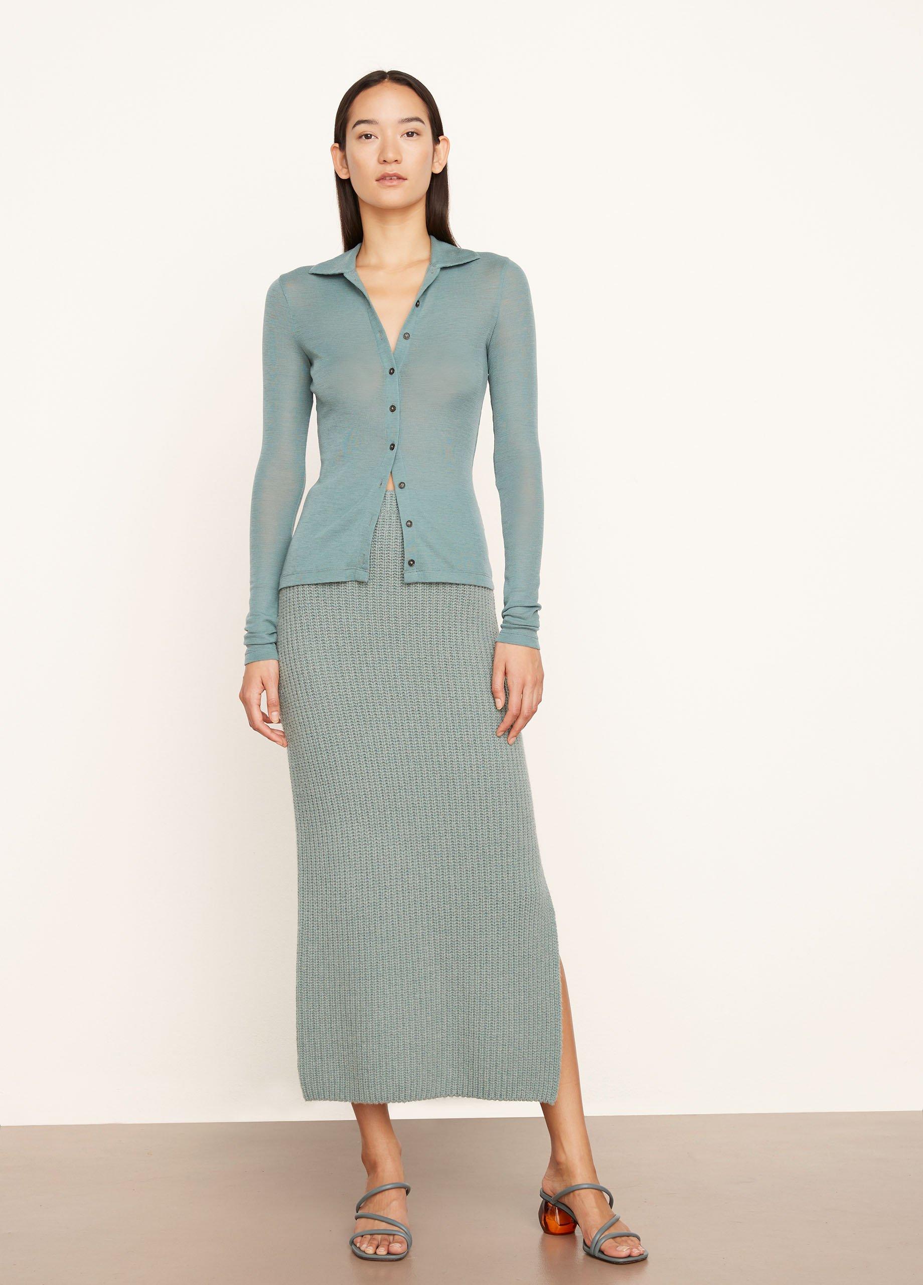 Long Sleeve Polo Button Cardigan image number 0