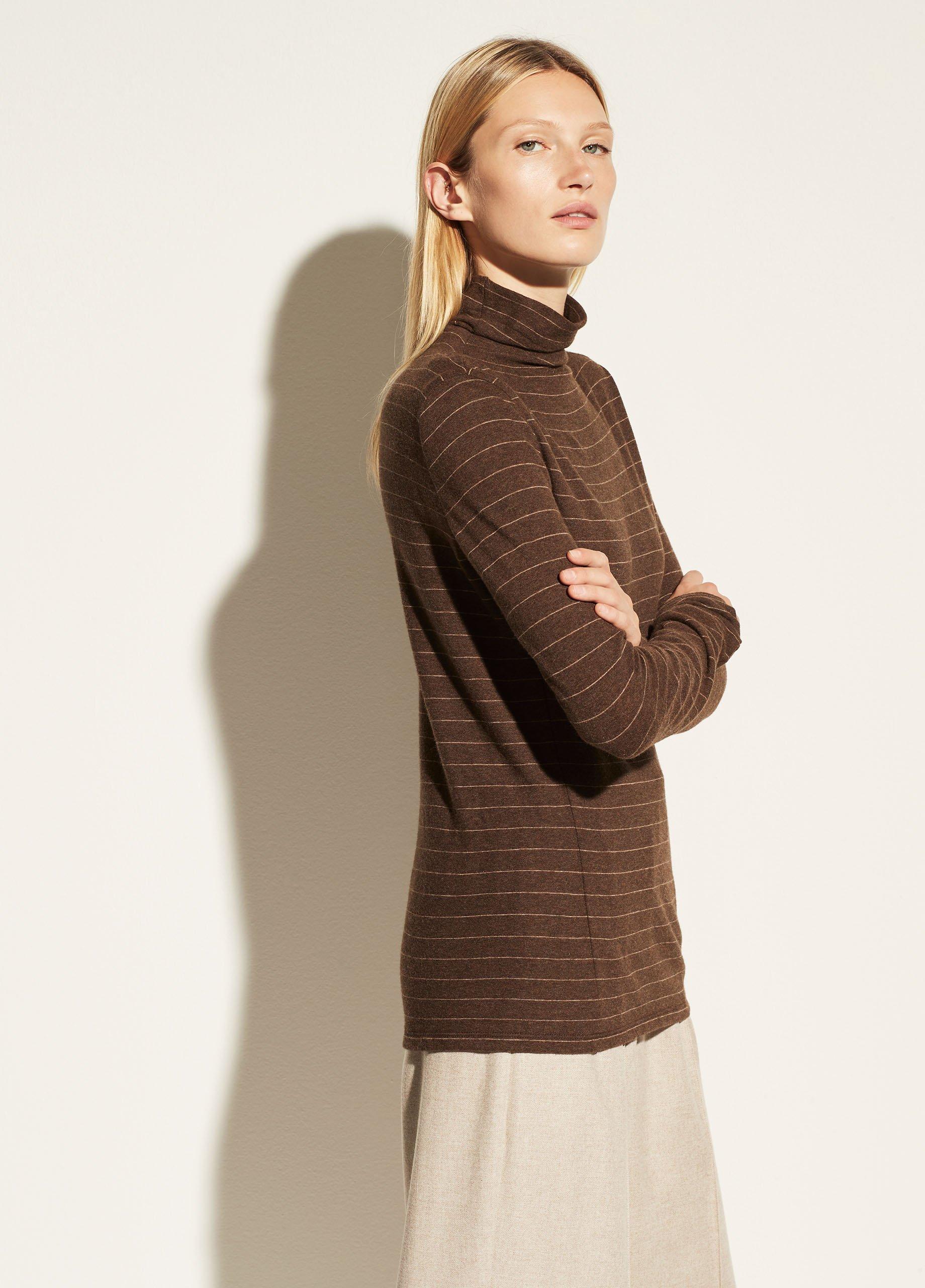 Hazy Chalk Stripe Long Sleeve Turtleneck image number 1