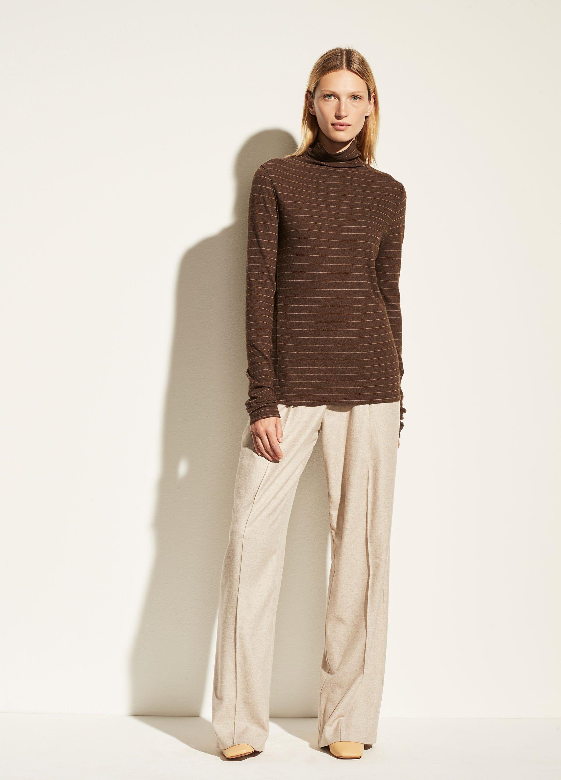 Hazy Chalk Stripe Long Sleeve Turtleneck image number 3