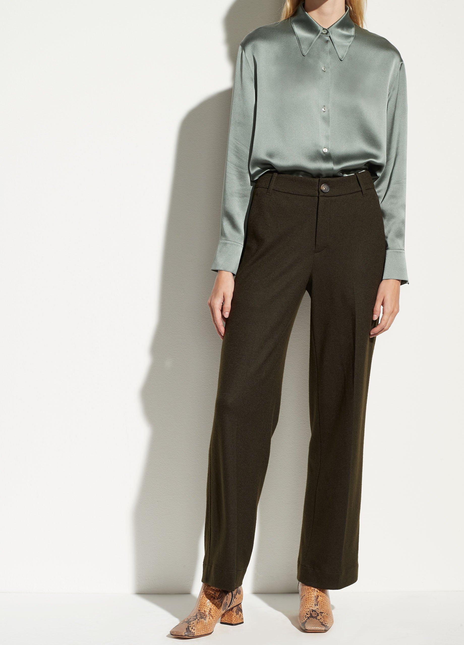 VINCE Cozy Trouser Pant - Heathered Beige on Garmentory