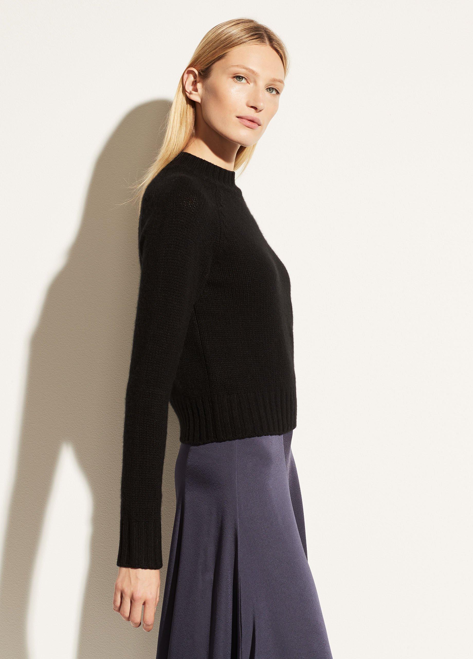 Cashmere Shrunken Mock Neck Sweater image number 2