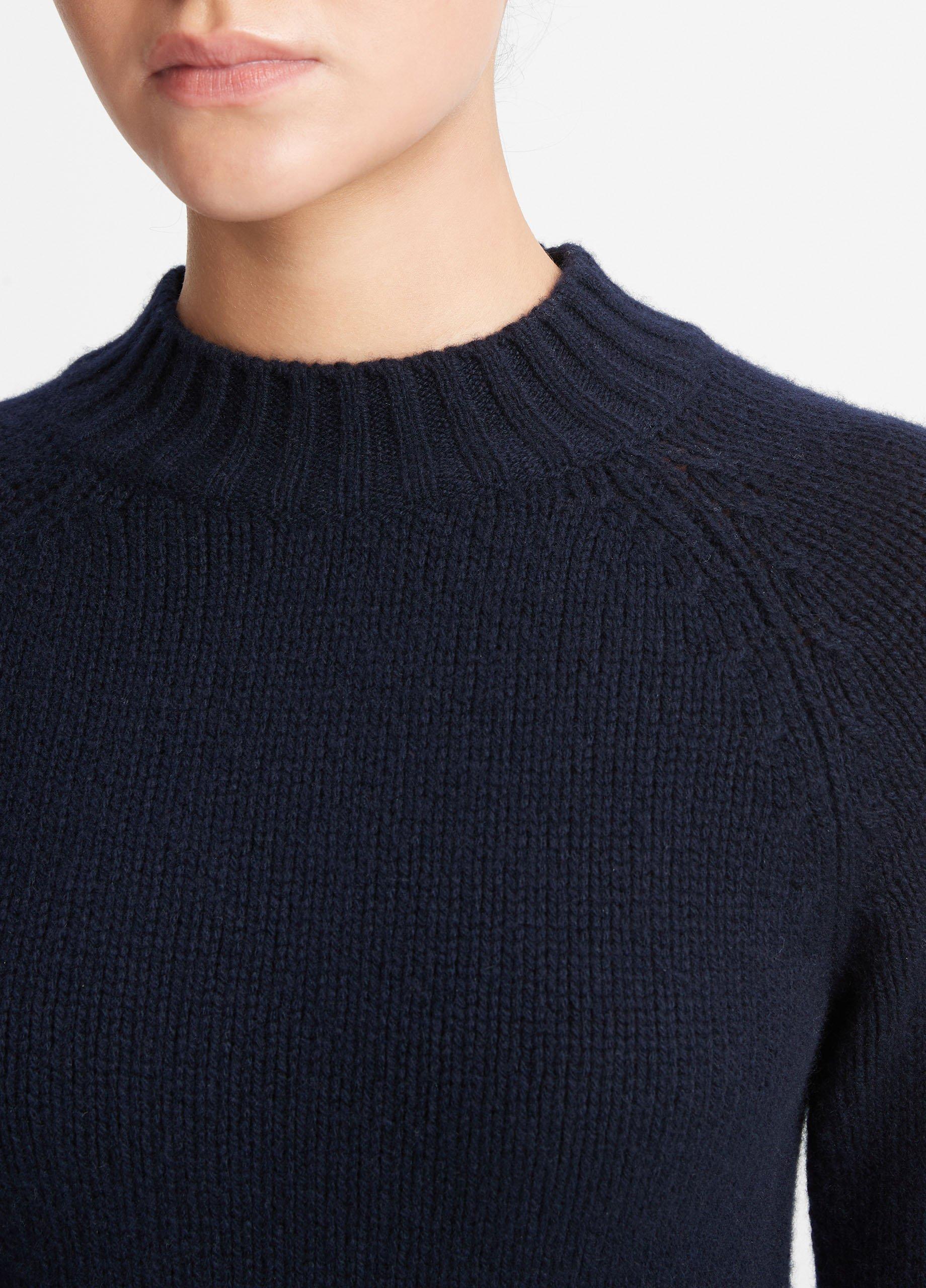 Short Sleeve Mock Neck Cashmere Sweater [CV007] - $189.00