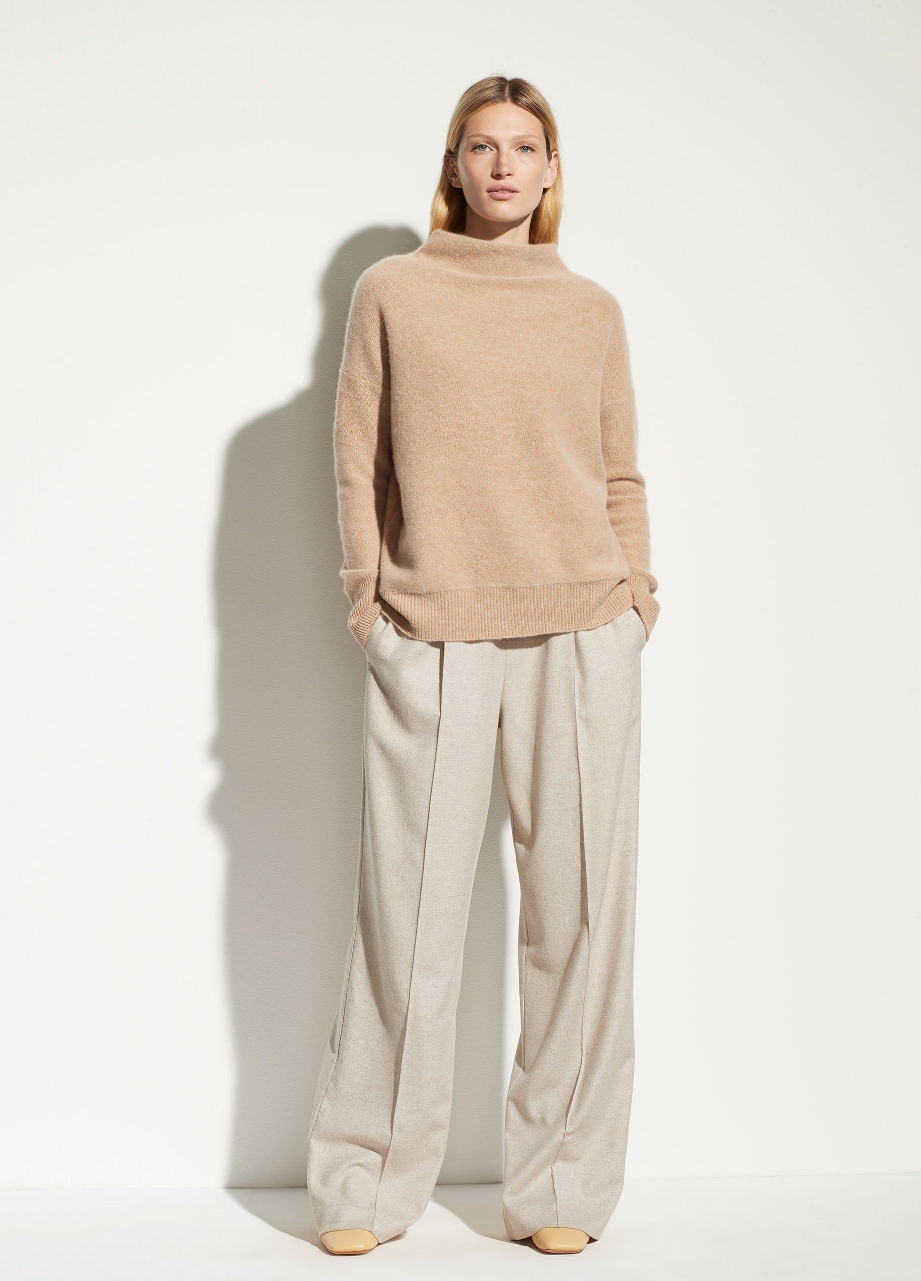 Boiled Cashmere Funnel Neck Pullover in Vince Products Women Vince