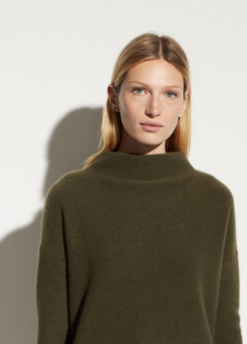 Boiled Cashmere Funnel Neck Pullover for Women | Vince
