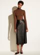 Leather Wrap Skirt image number 0