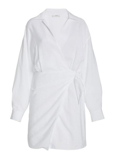 Long Sleeve Wrap Shirt Dress image number 4