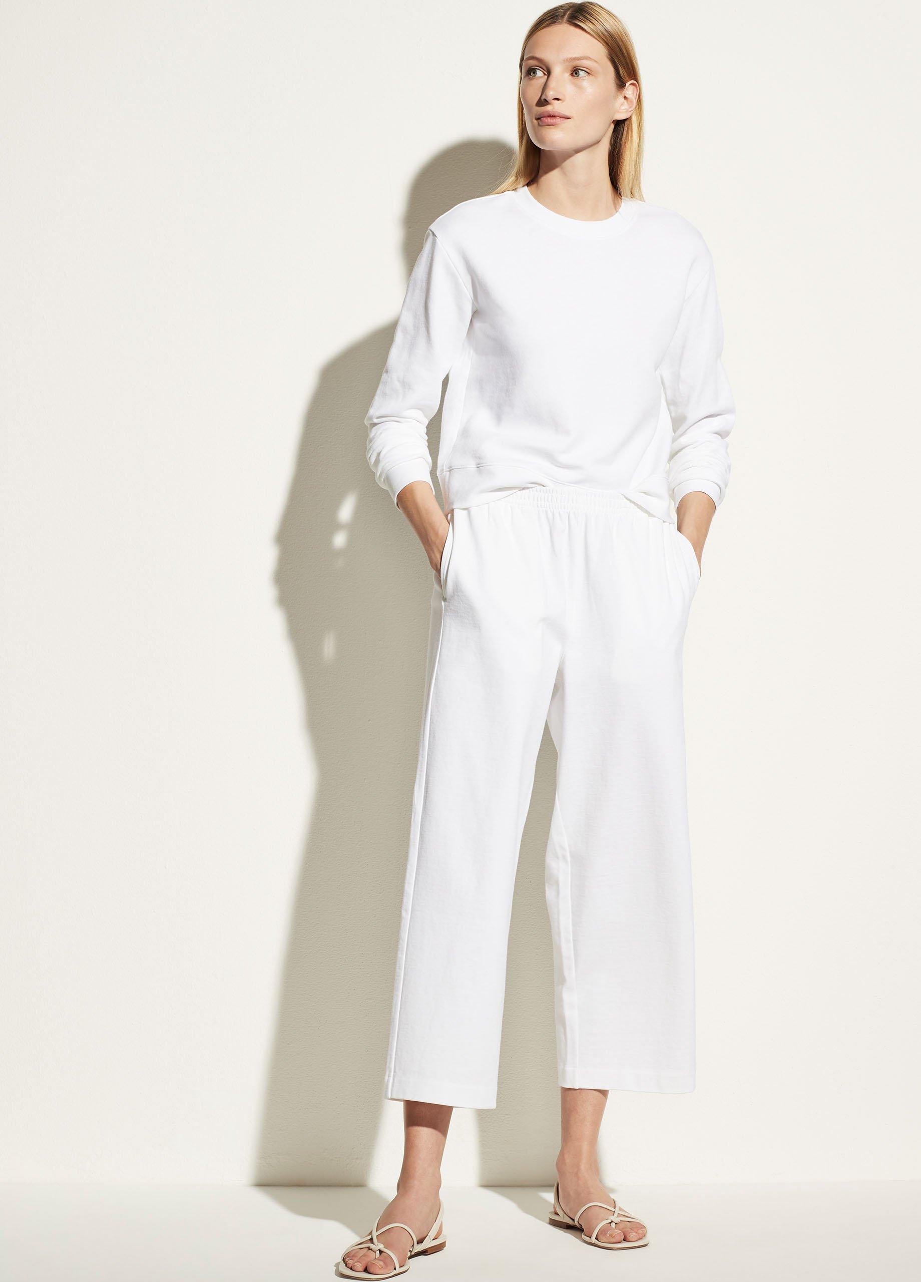 Cropped Wide Leg Pull On Pant