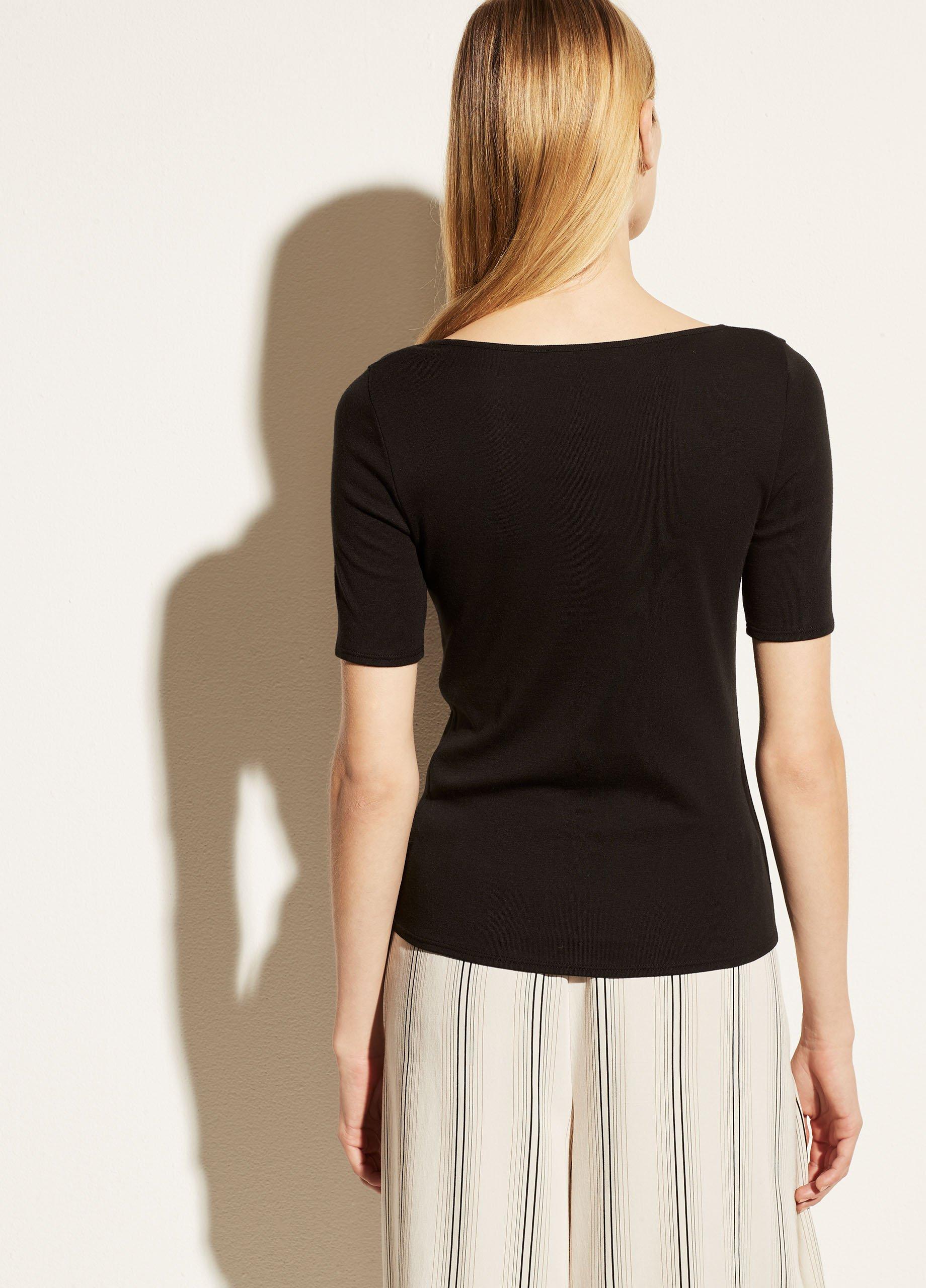 【citybreeze】人気 Vneck square neck short-sleeved T-shirt ZESICA Women's Short Sleeve Square Neck Color Block T Shirt