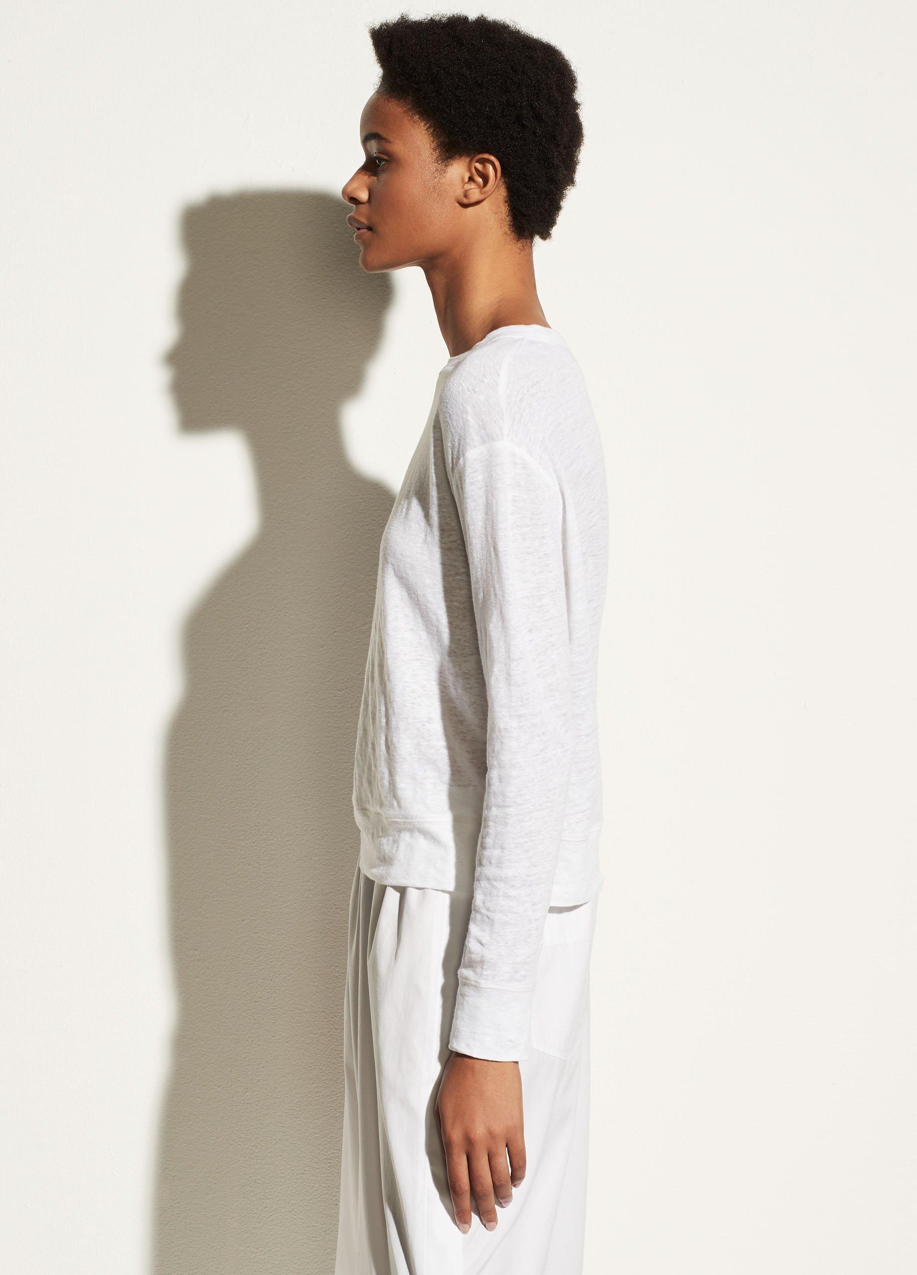 Linen Long Sleeve Pullover