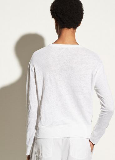 Linen Long Sleeve Pullover image number 2