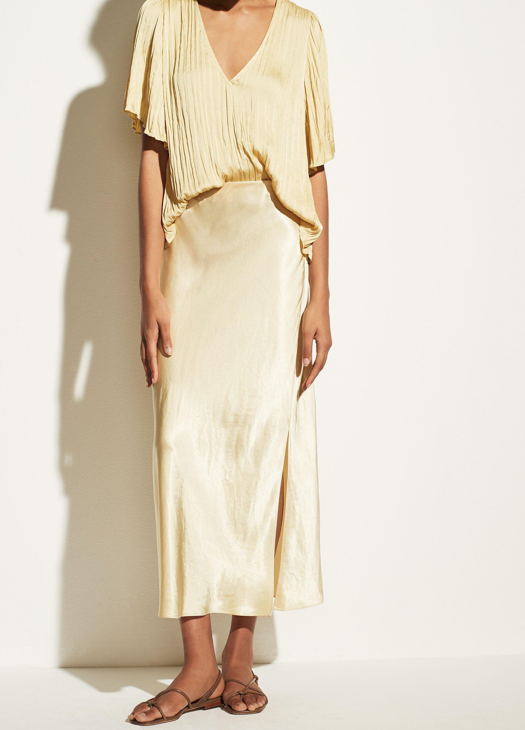 Long Satin Slip Skirt image number 1