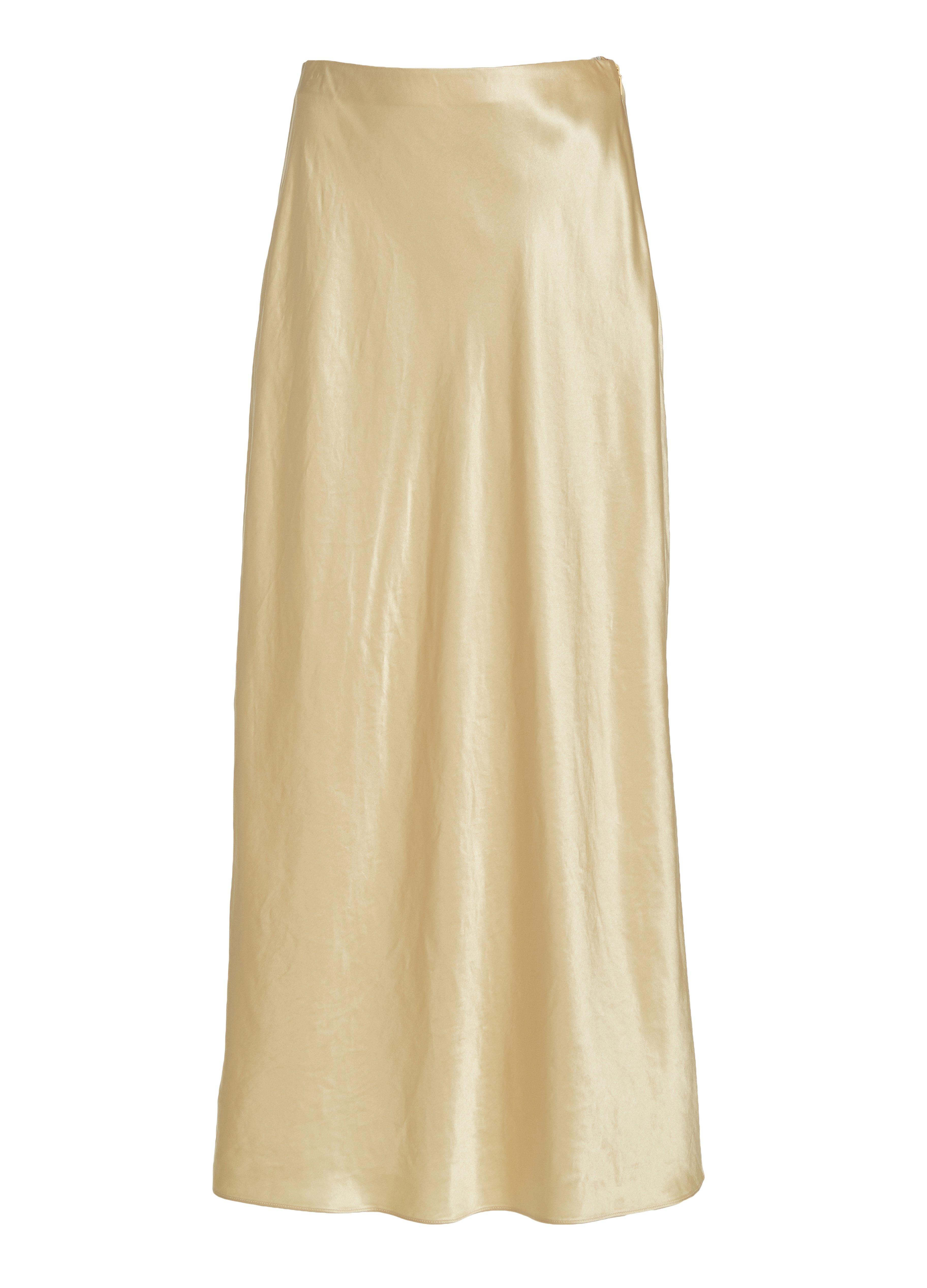 Long Satin Slip Skirt image number 4