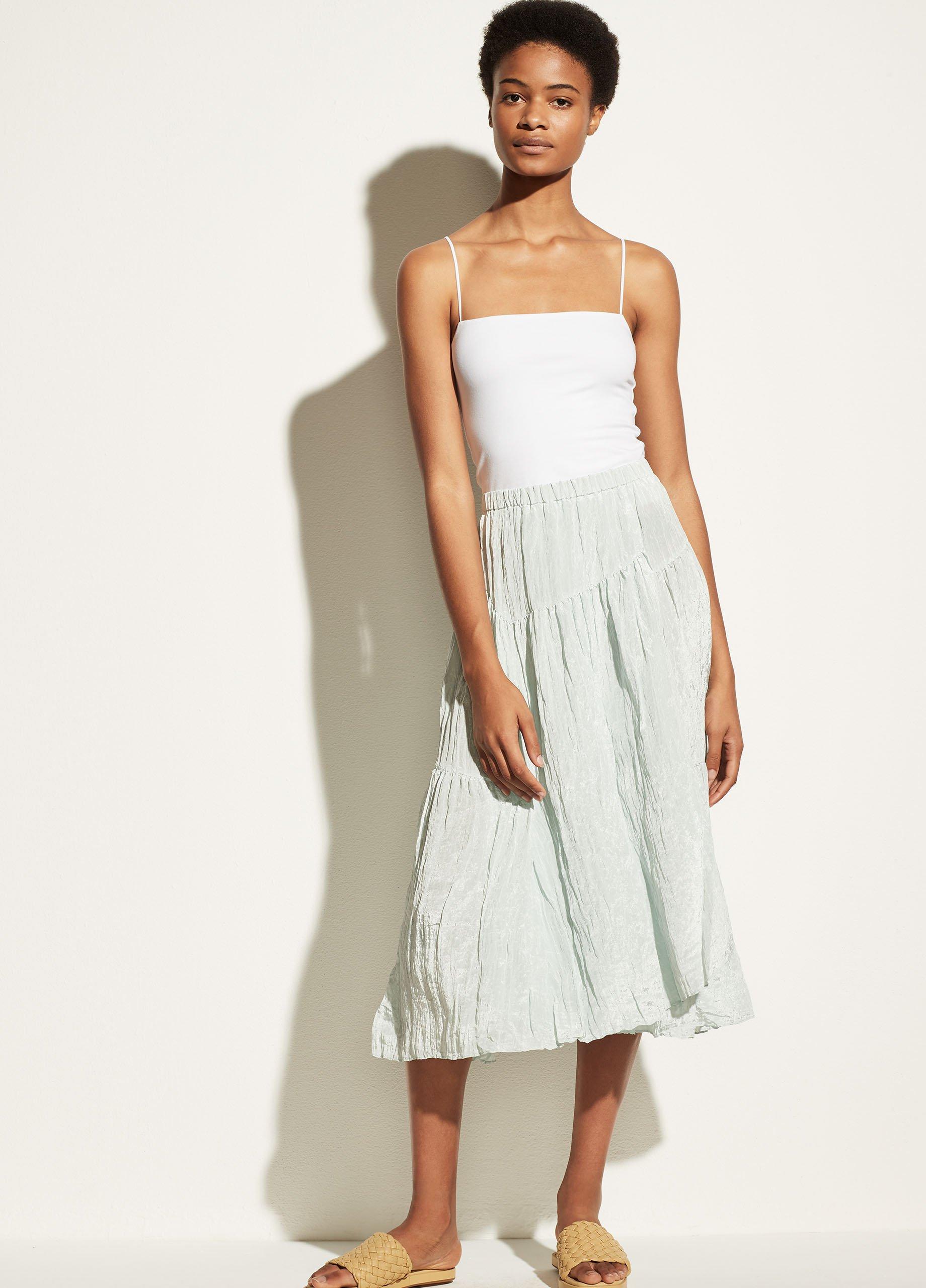 Tiered Asymmetric Skirt