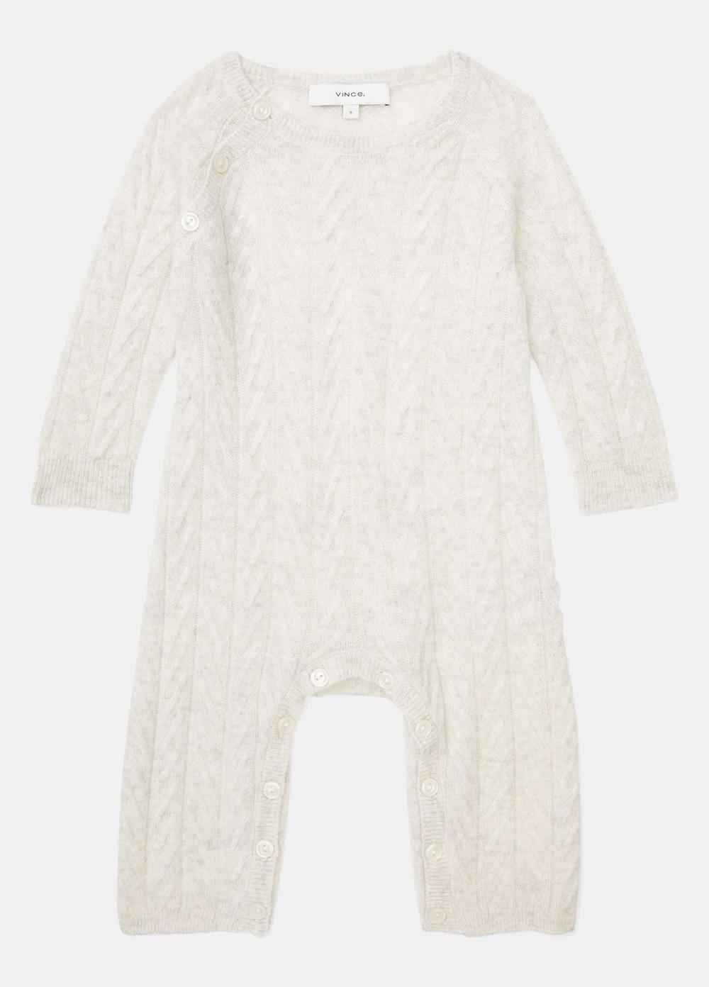 Baby Cashmere Cable Bodysuit
