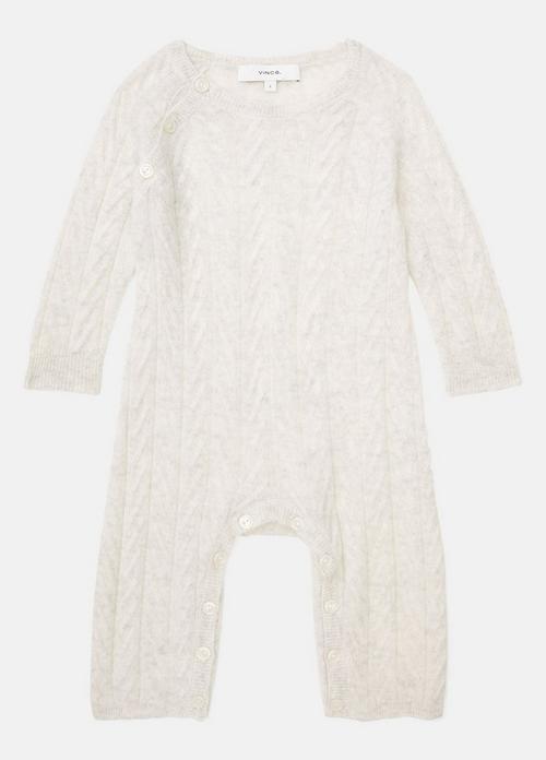 Baby Cashmere Cable Bodysuit