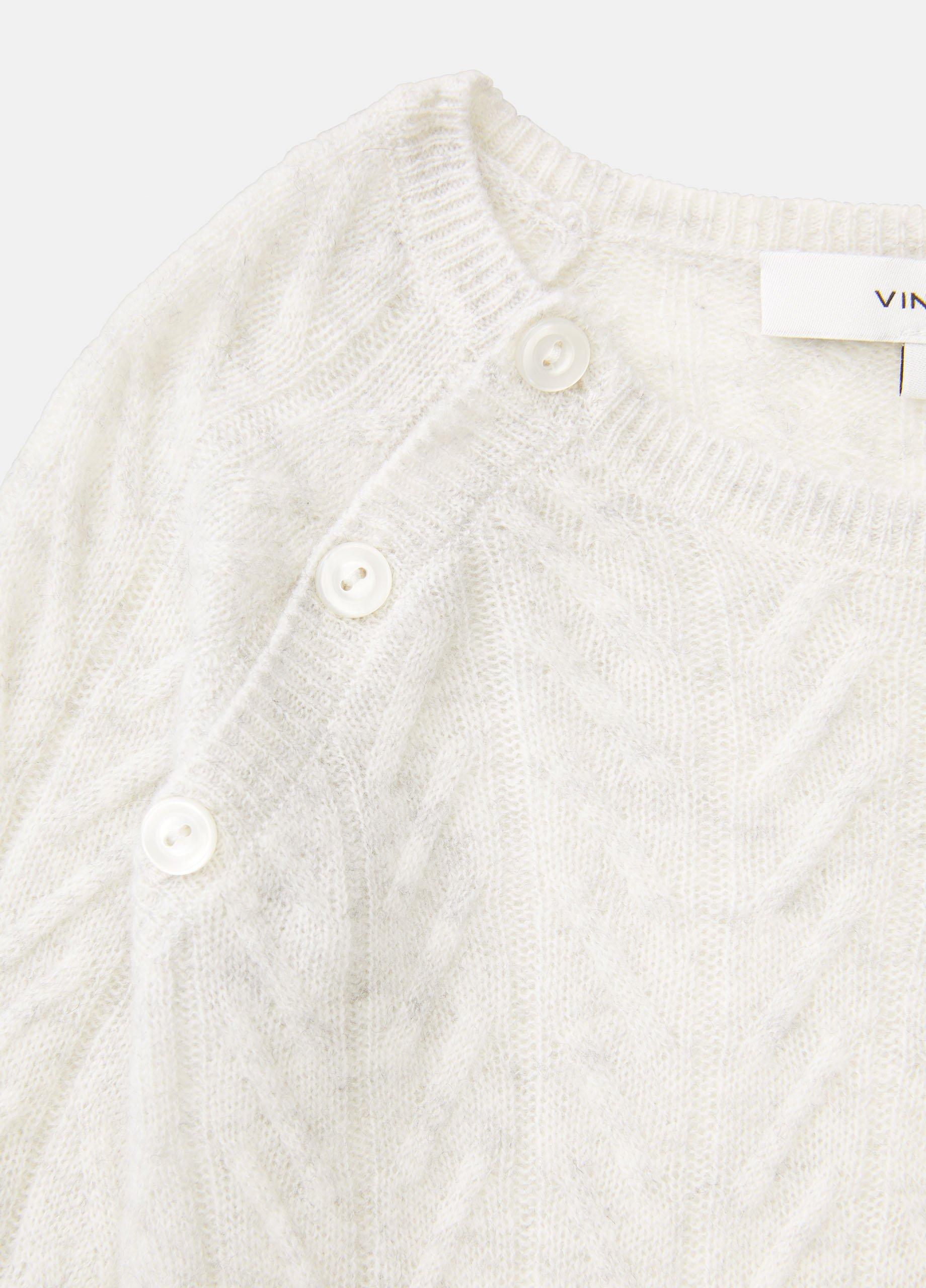 Baby Cashmere Cable Bodysuit image number 1