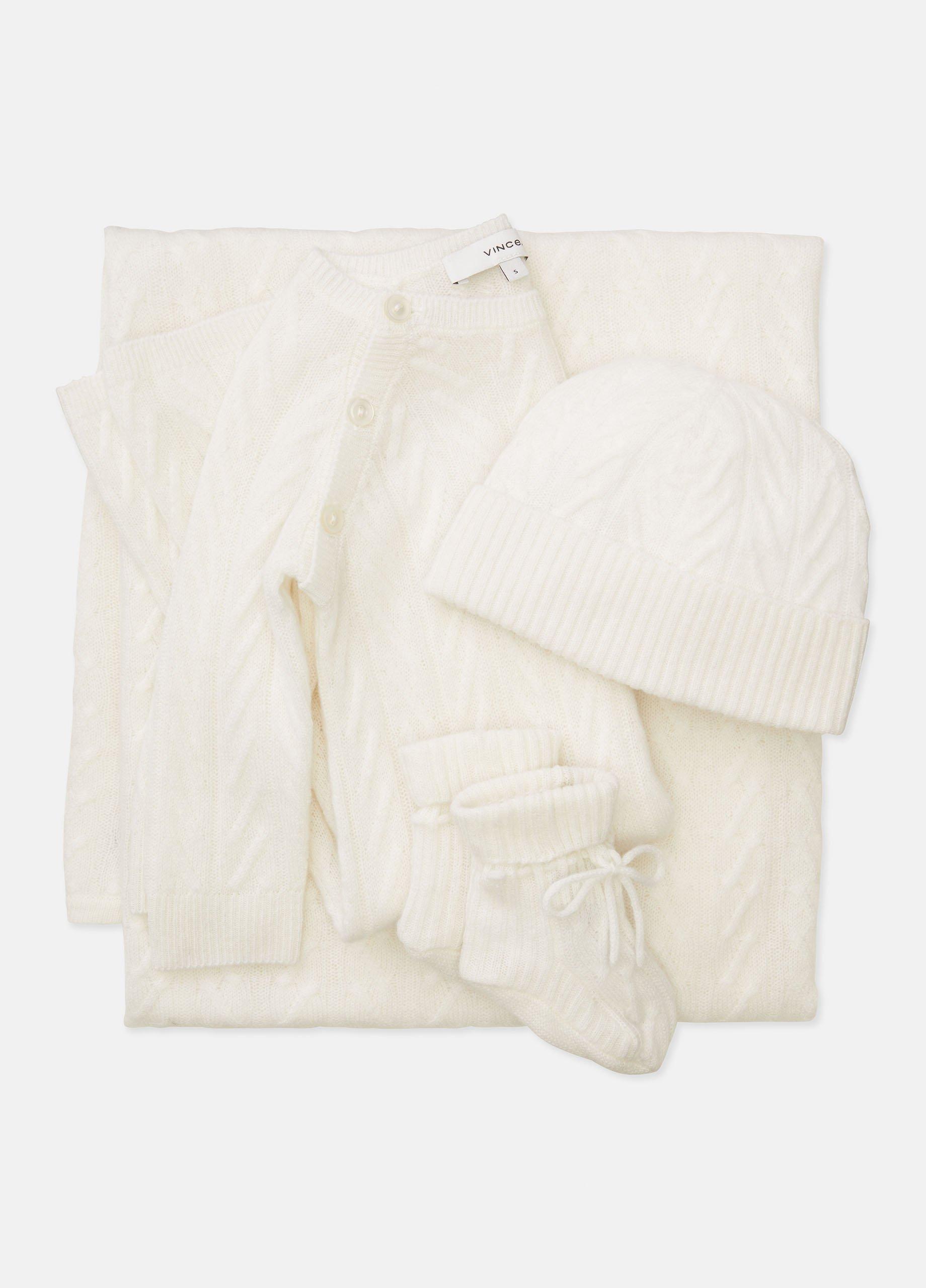 Baby Cashmere Cable Bodysuit image number 2