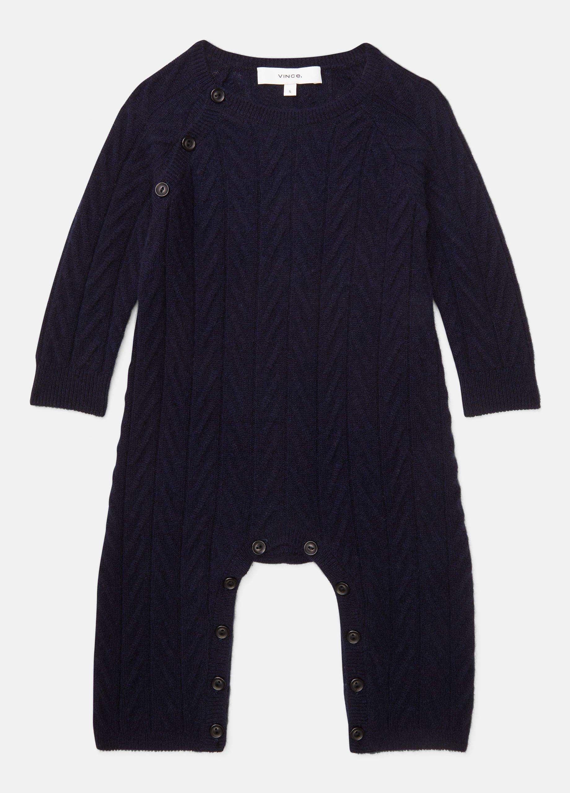 Baby Cashmere Cable Bodysuit image number 0