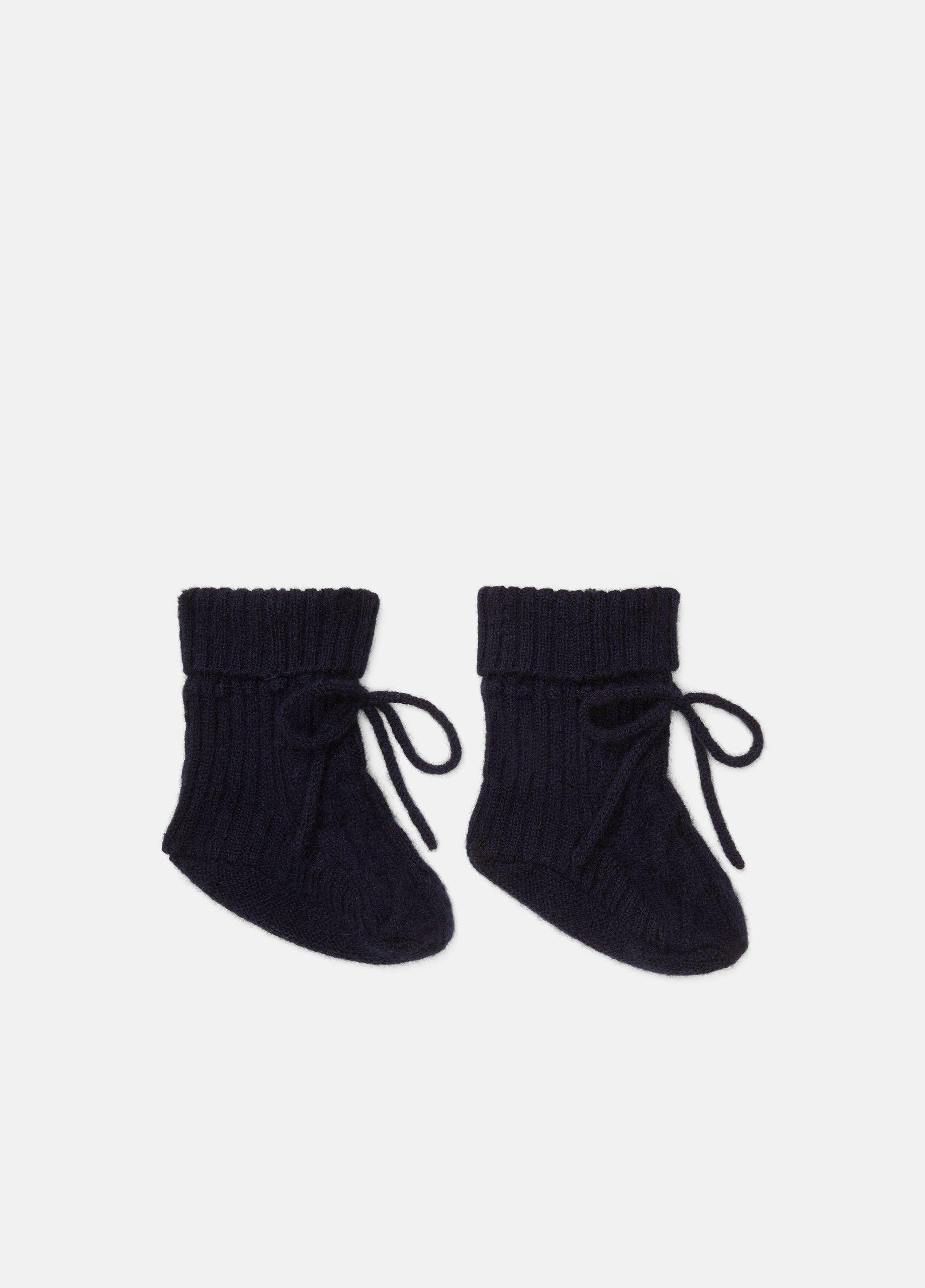 Baby Cashmere Cable Booties
