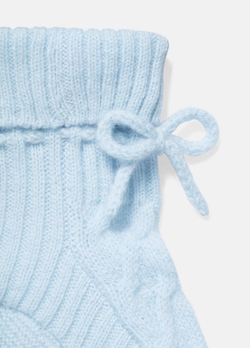 Baby Cashmere Cable Booties