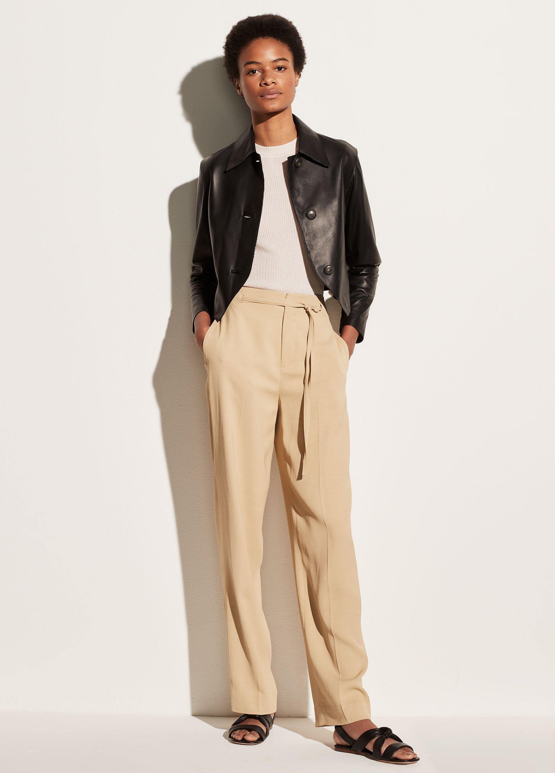 Leather Cropped Jacket image number 0