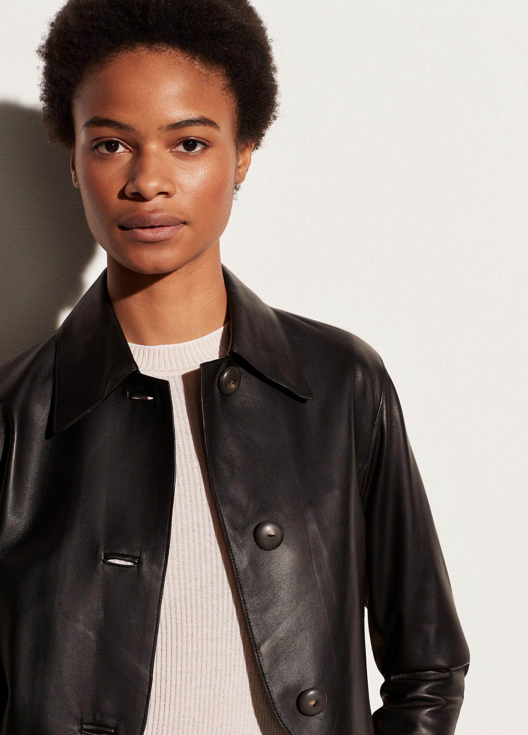 Leather Cropped Jacket image number 1