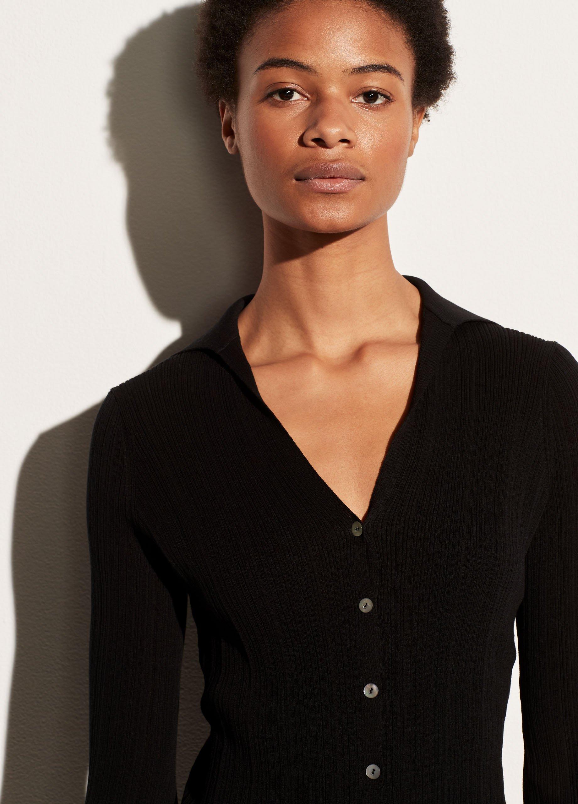 Ribbed Polo Cardigan image number 1