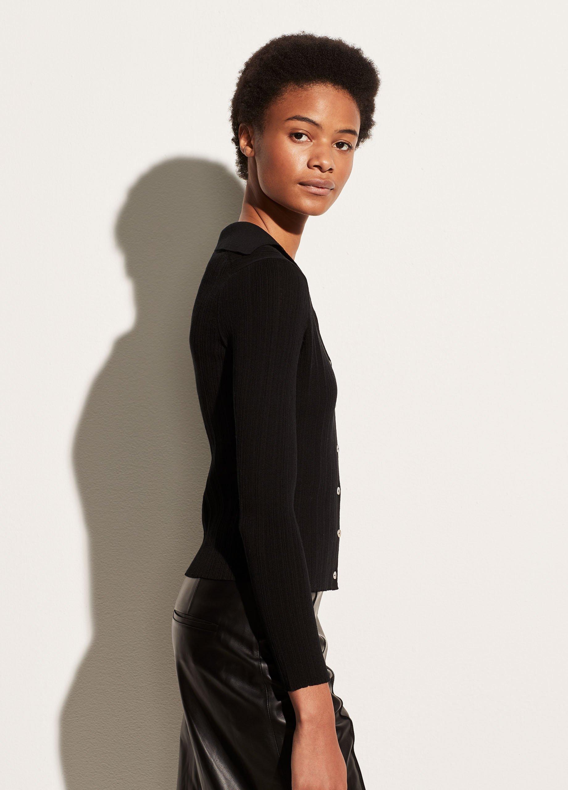 Ribbed Polo Cardigan image number 2