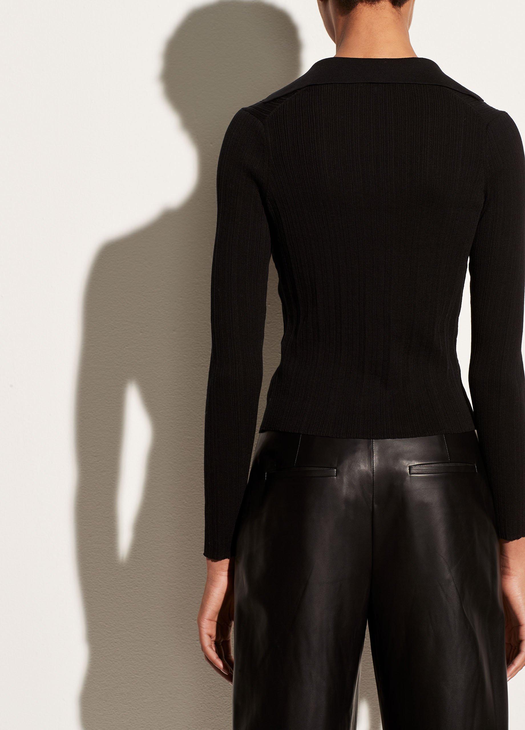 Ribbed Polo Cardigan image number 3