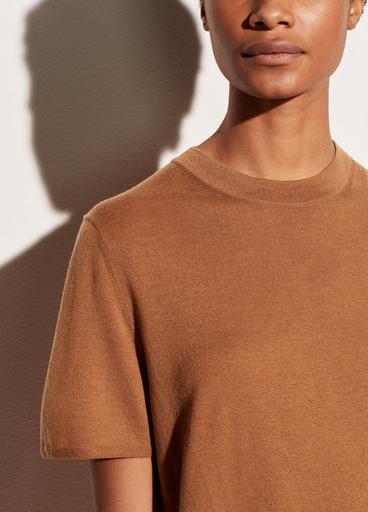 Wool Cashmere Easy Short Sleeve Crew image number 1