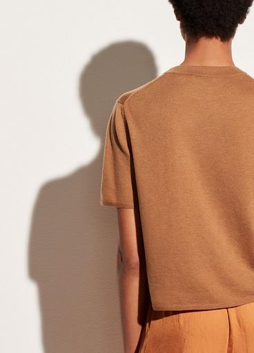 Wool Cashmere Easy Short Sleeve Crew image number 3