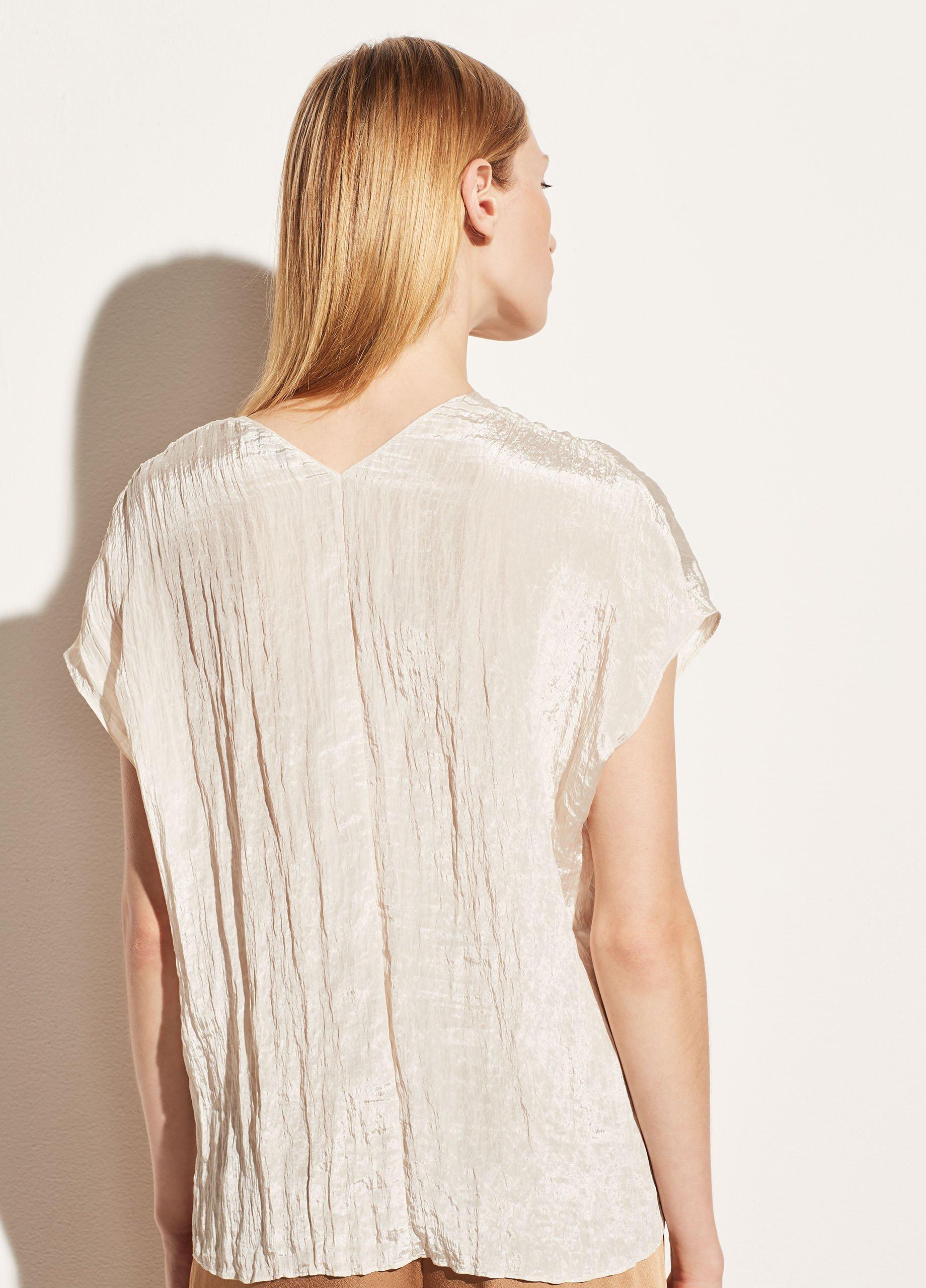 Sleeveless V Neck Popover image number 3