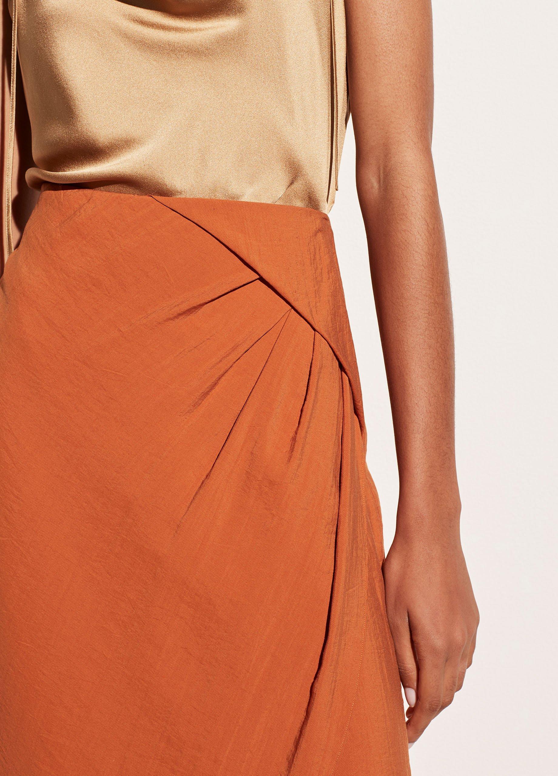 Asymmetric Cascade Drape Skirt