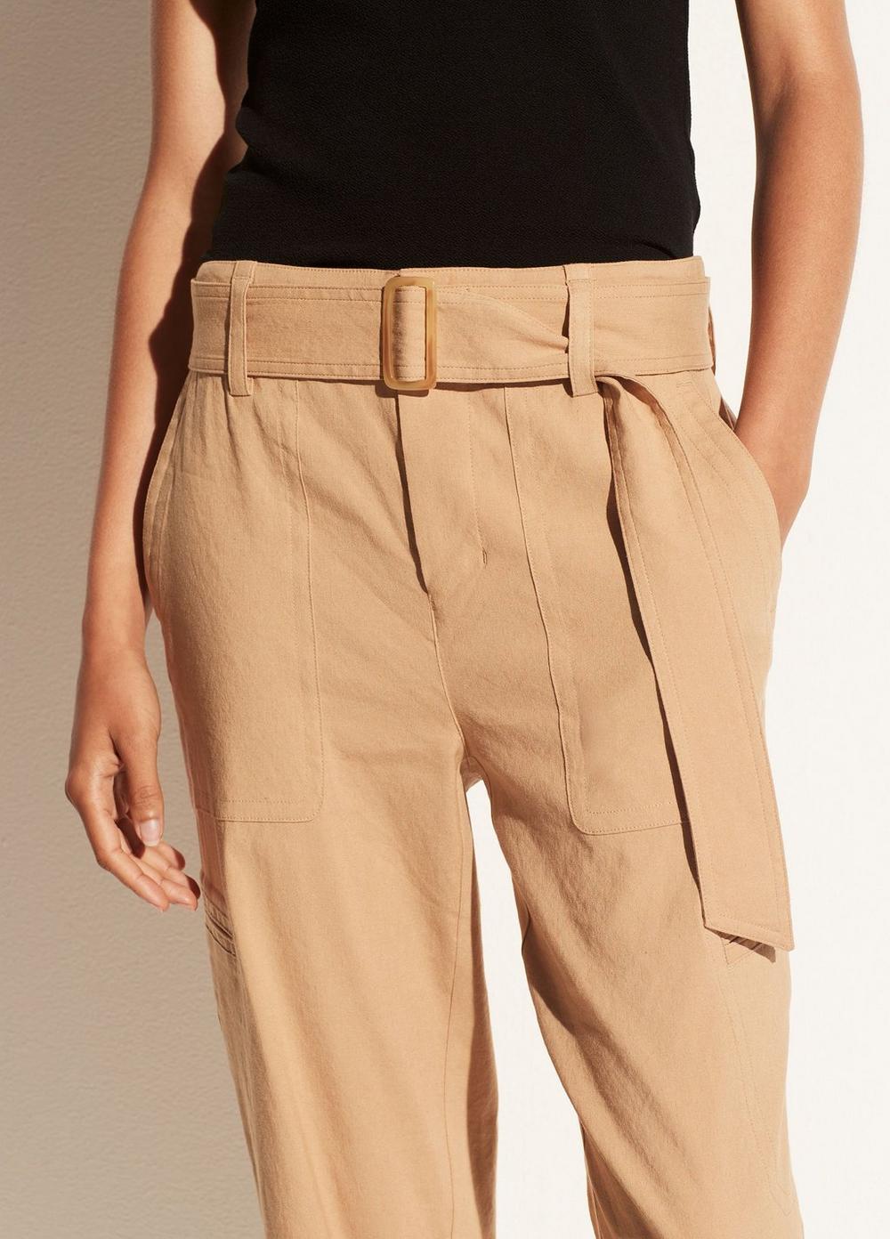 Belted Linen Pant