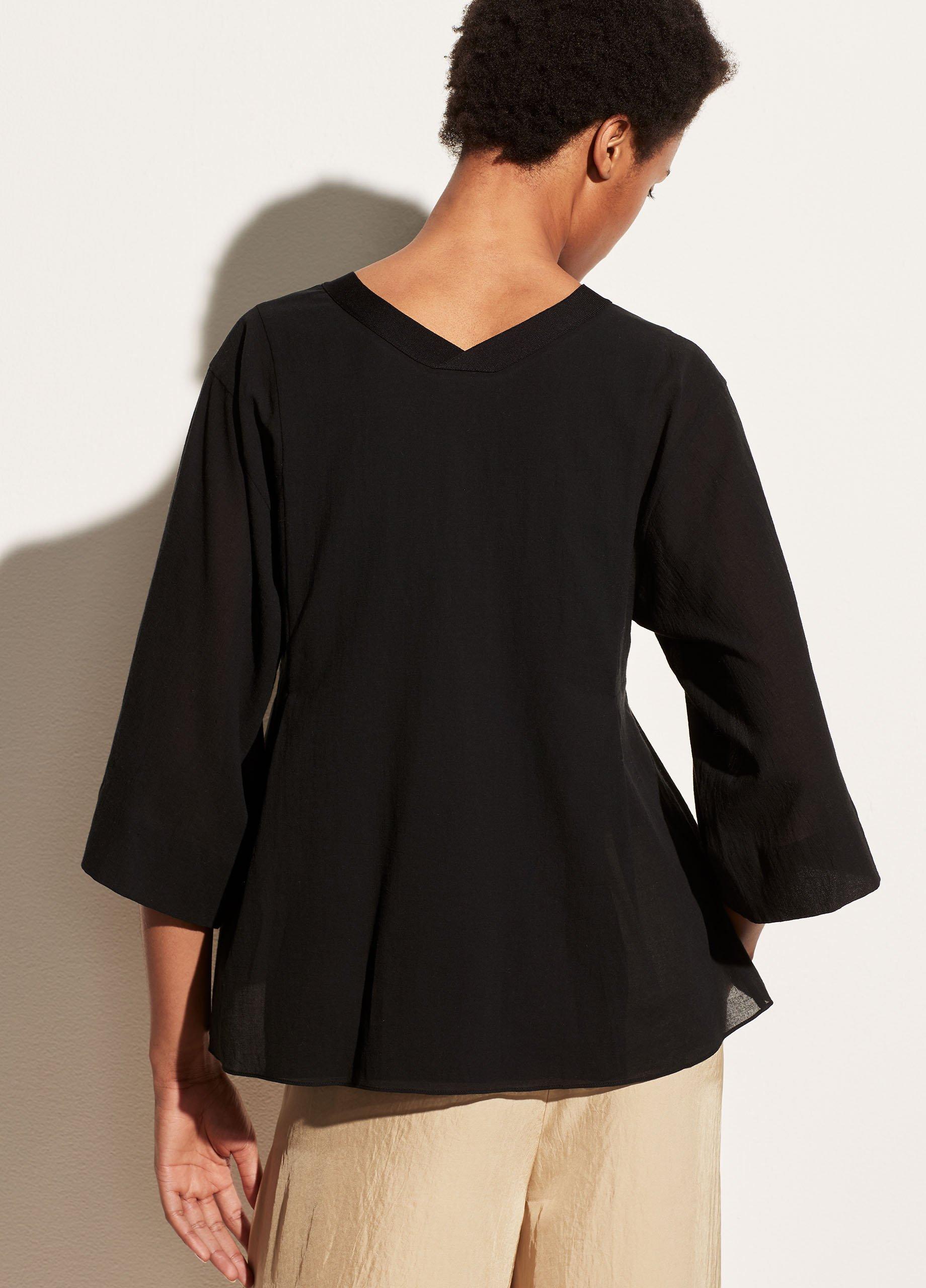 Vince rib double v neck dress sales