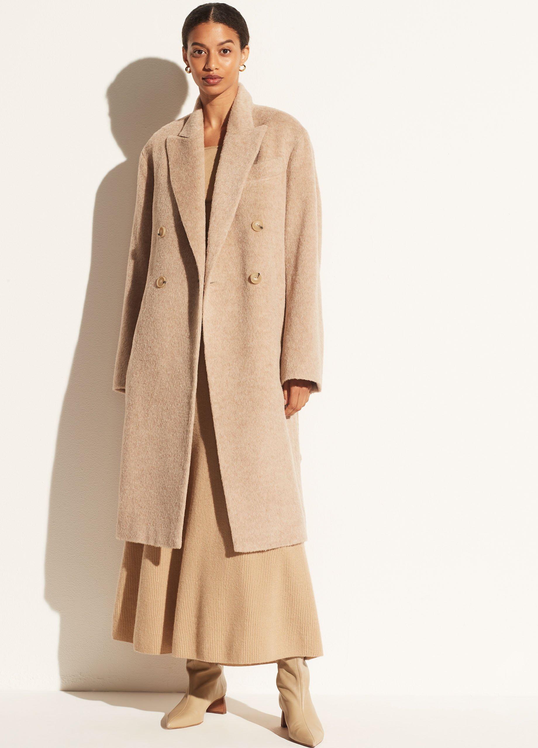Belted Peak Lapel Coat in Vince Sold 