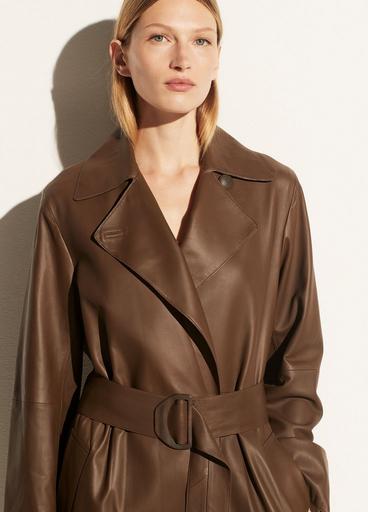 Leather Trench Coat image number 1
