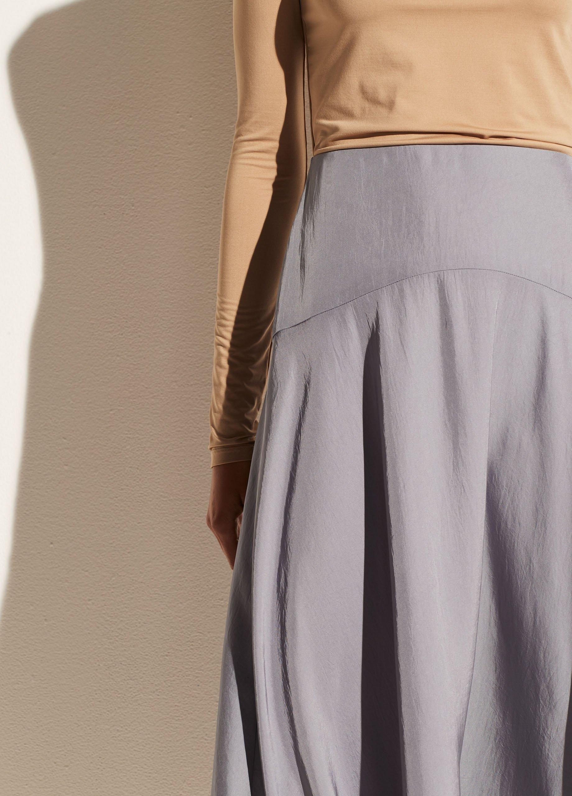 Paneled Front Flutter Skirt image number 1