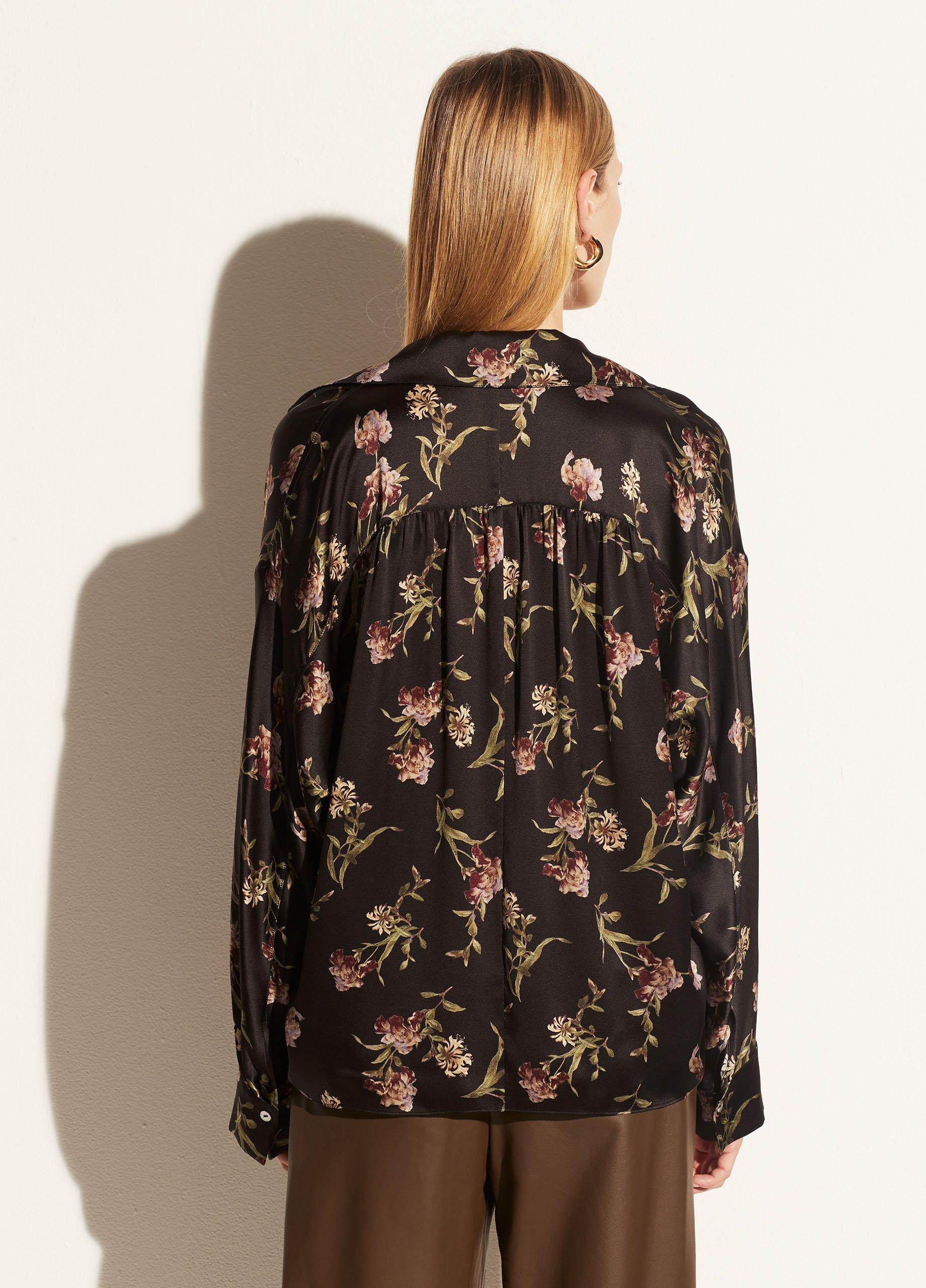 Iris Honeysuckle Silk Shaped Collar Pullover image number 2