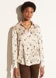 Autumnal Rose Shaped Collar Blouse image number 1