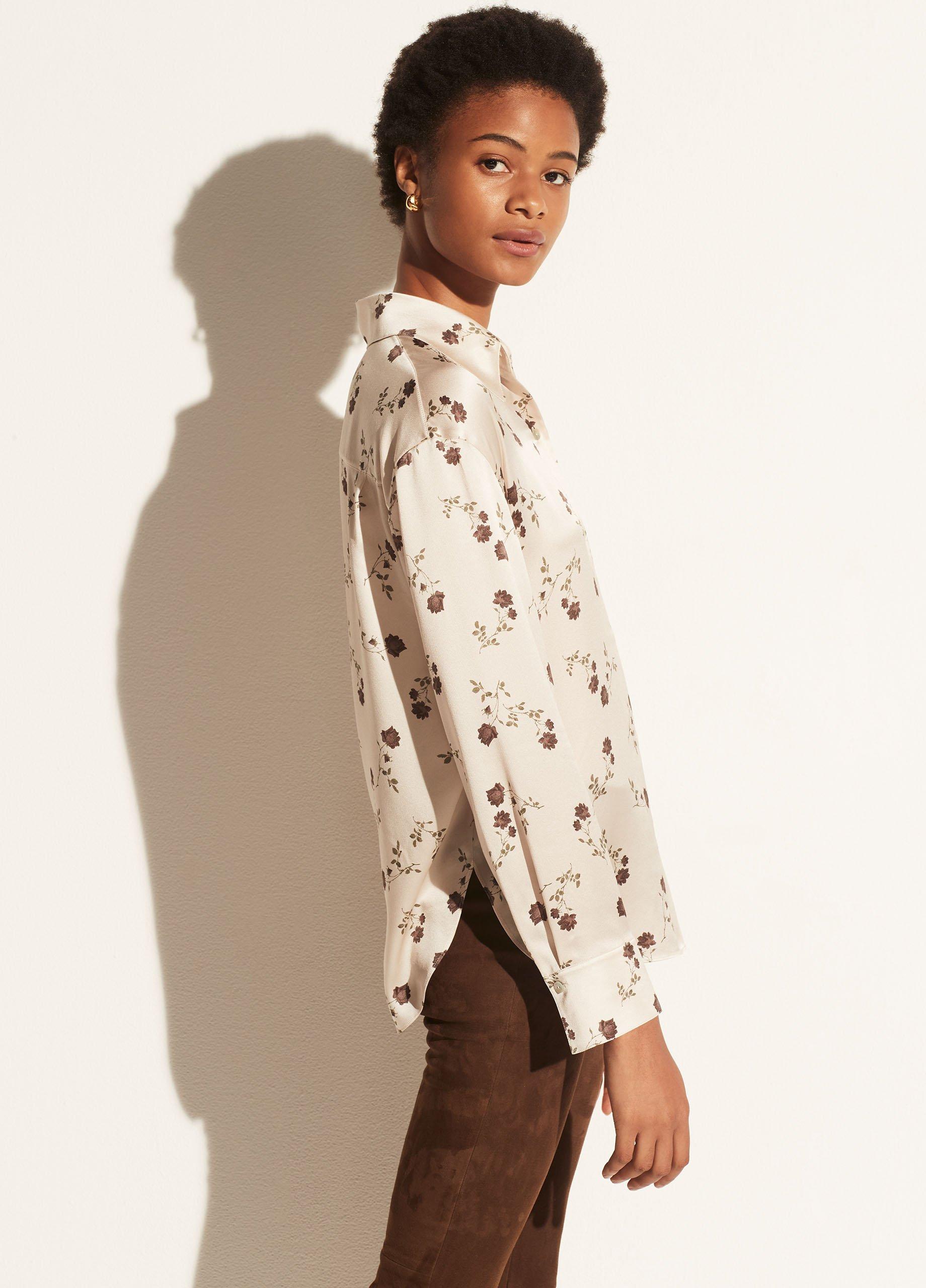 Autumnal Rose Shaped Collar Blouse image number 2