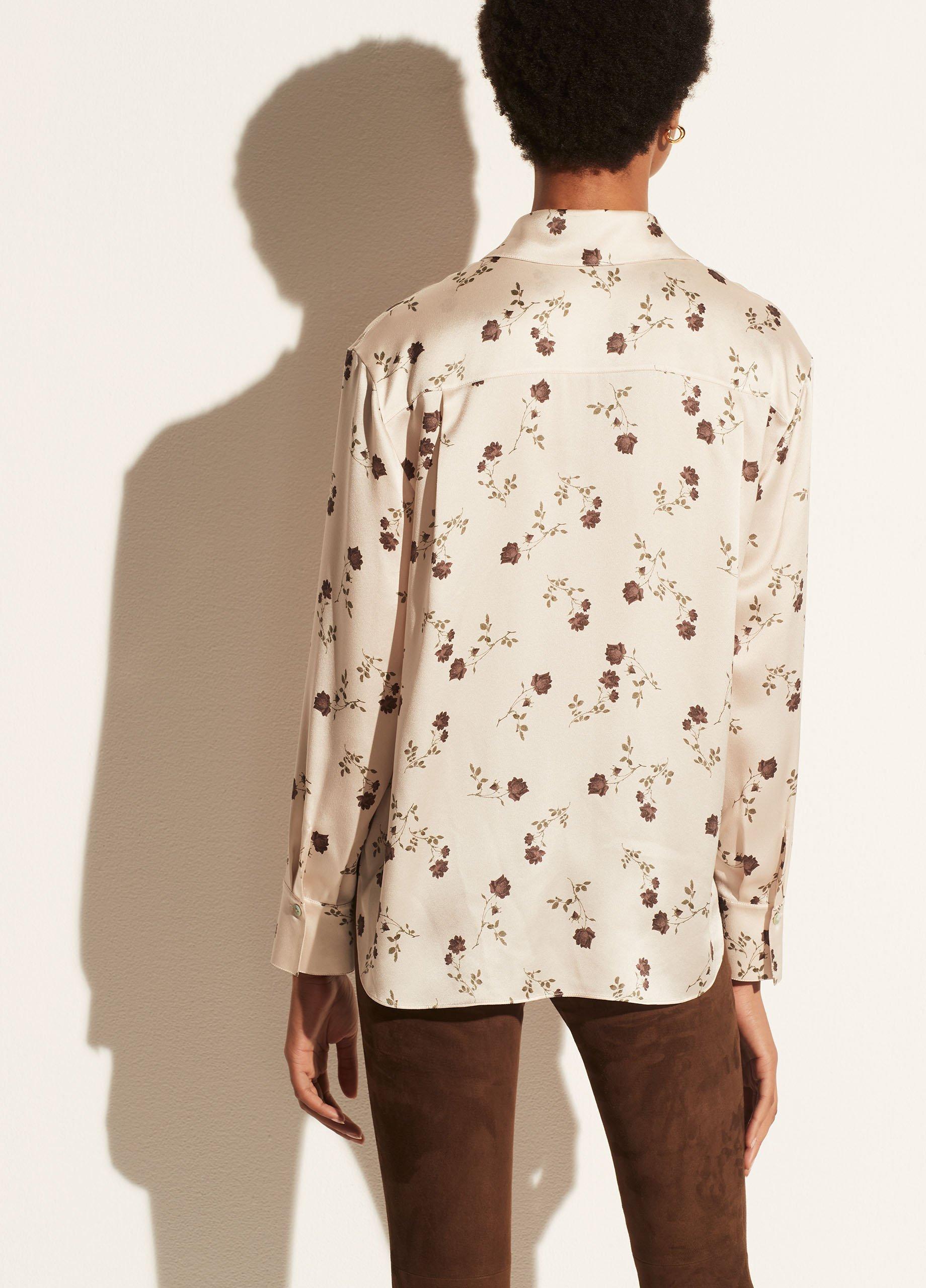 Autumnal Rose Shaped Collar Blouse image number 3