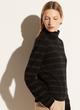 Boiled Cashmere Striped Fitted Turtleneck image number 2