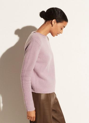 Cashmere Roll Edge Trim Pullover image number 2