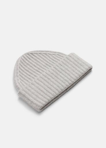 Cashmere Ribbed Beanie image number 1