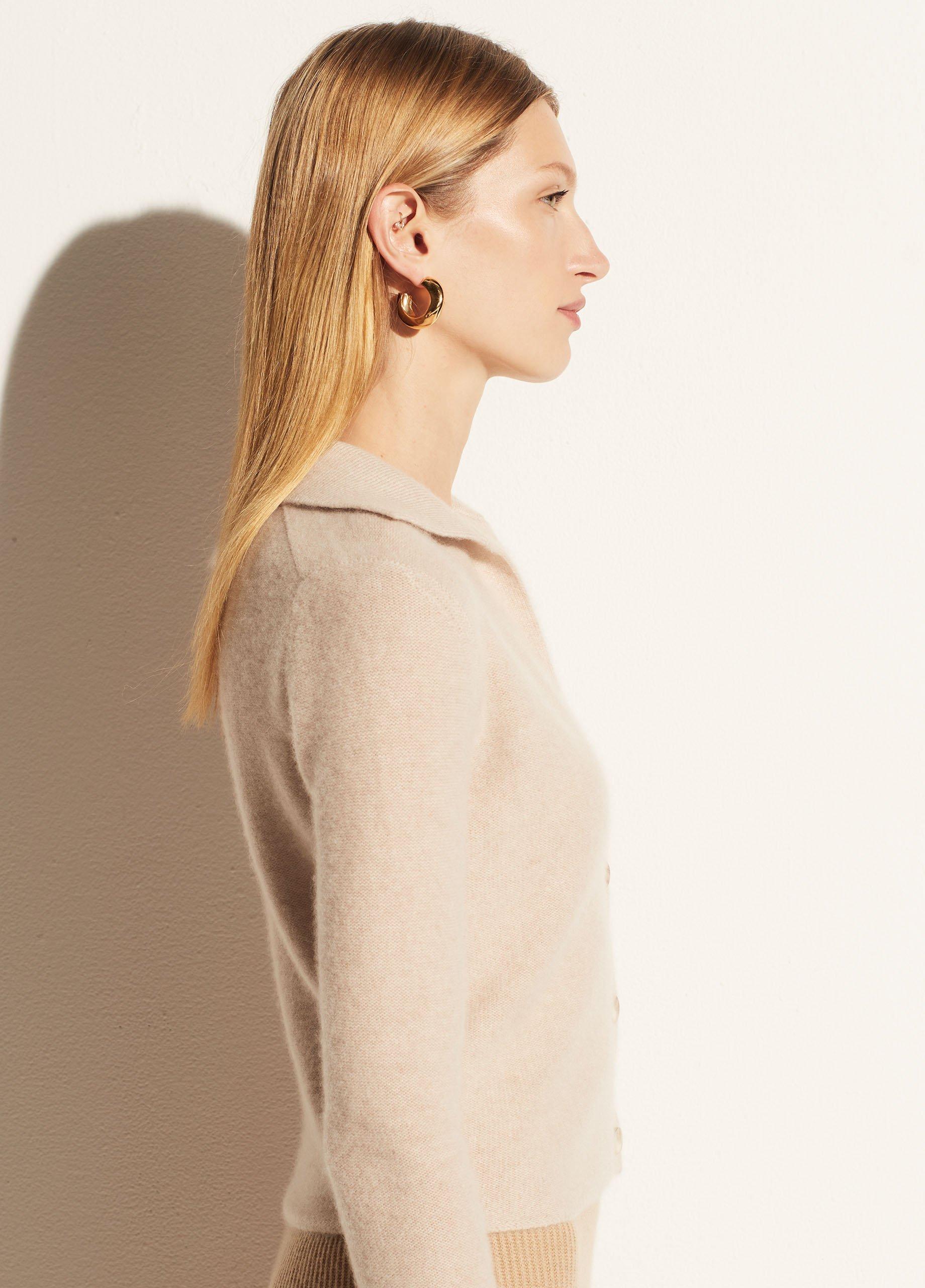 Boiled Cashmere Polo Buttoned Cardigan image number 2